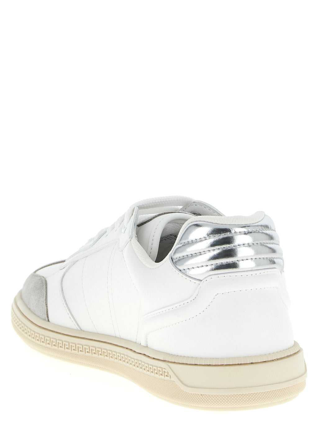 Versace Weiße Low-Top-Sneaker aus Kalbsleder für Herren
