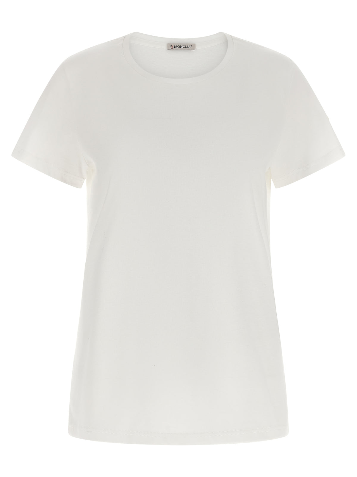 Moncler Weißes Baumwoll-T-Shirt