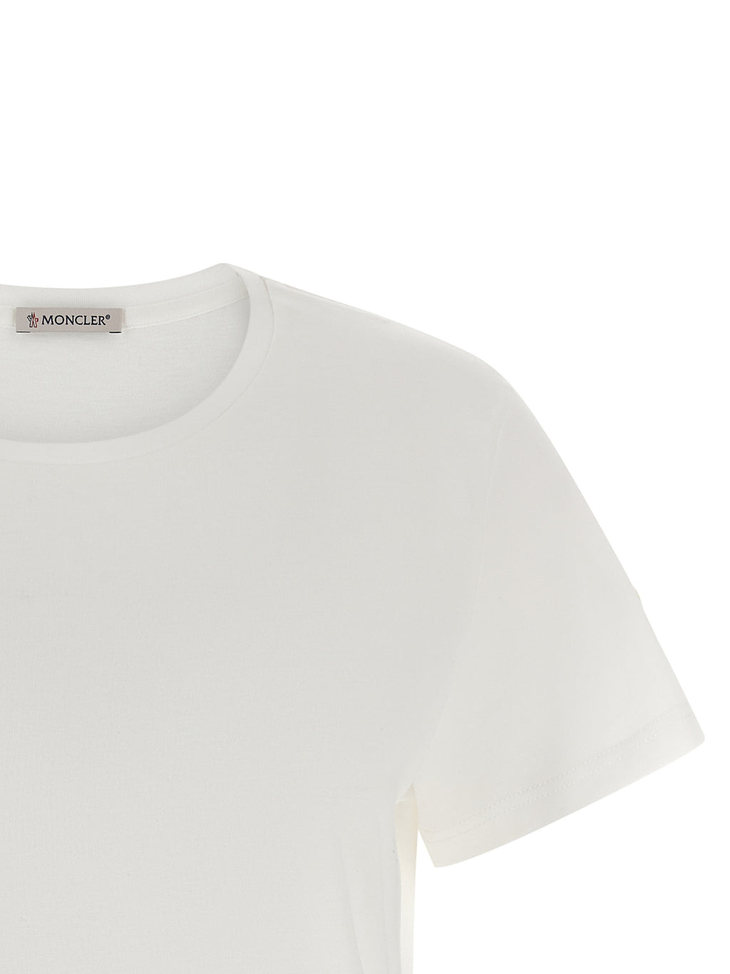 Moncler Weißes Baumwoll-T-Shirt