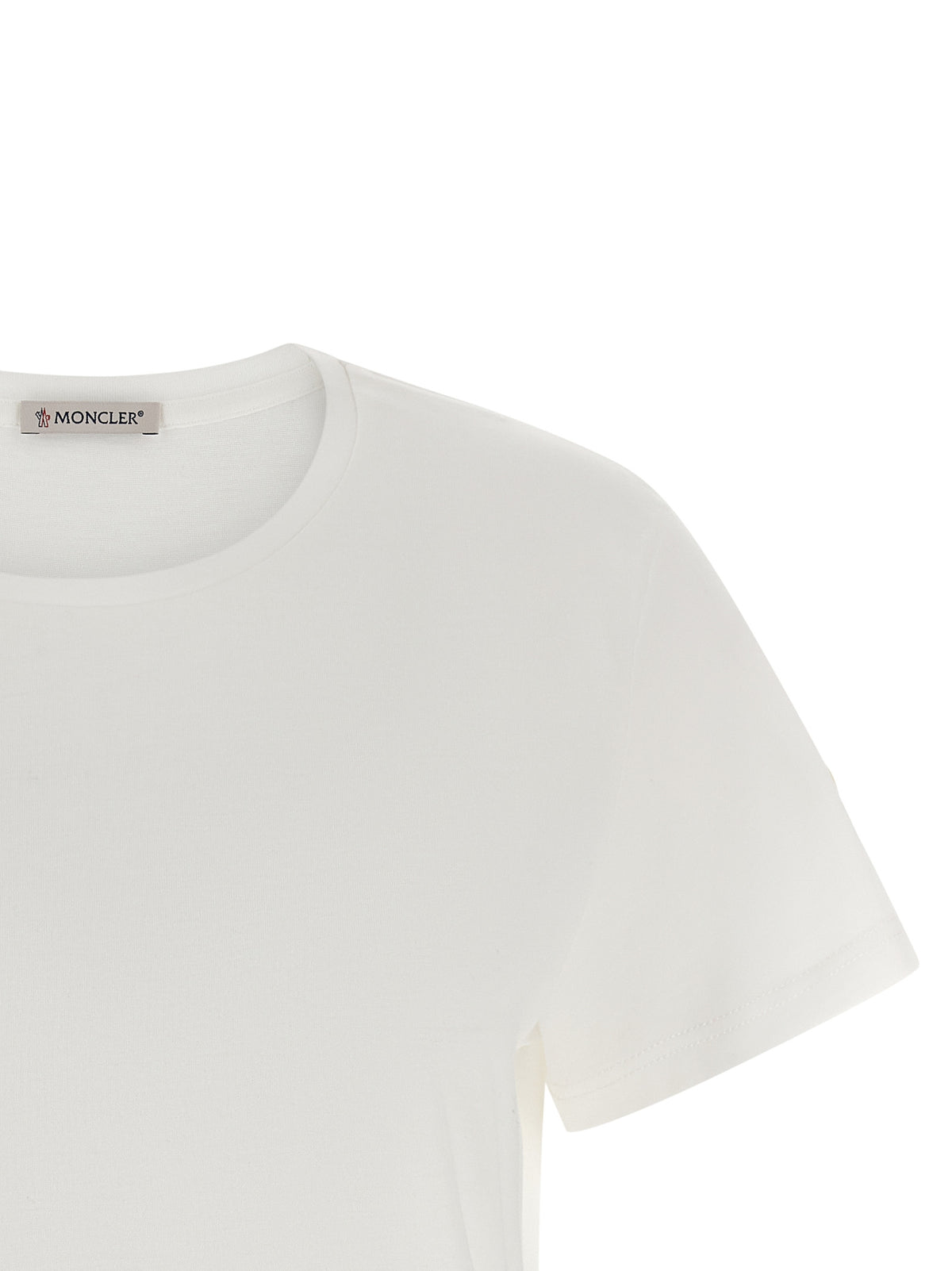 Moncler Weißes Baumwoll-T-Shirt