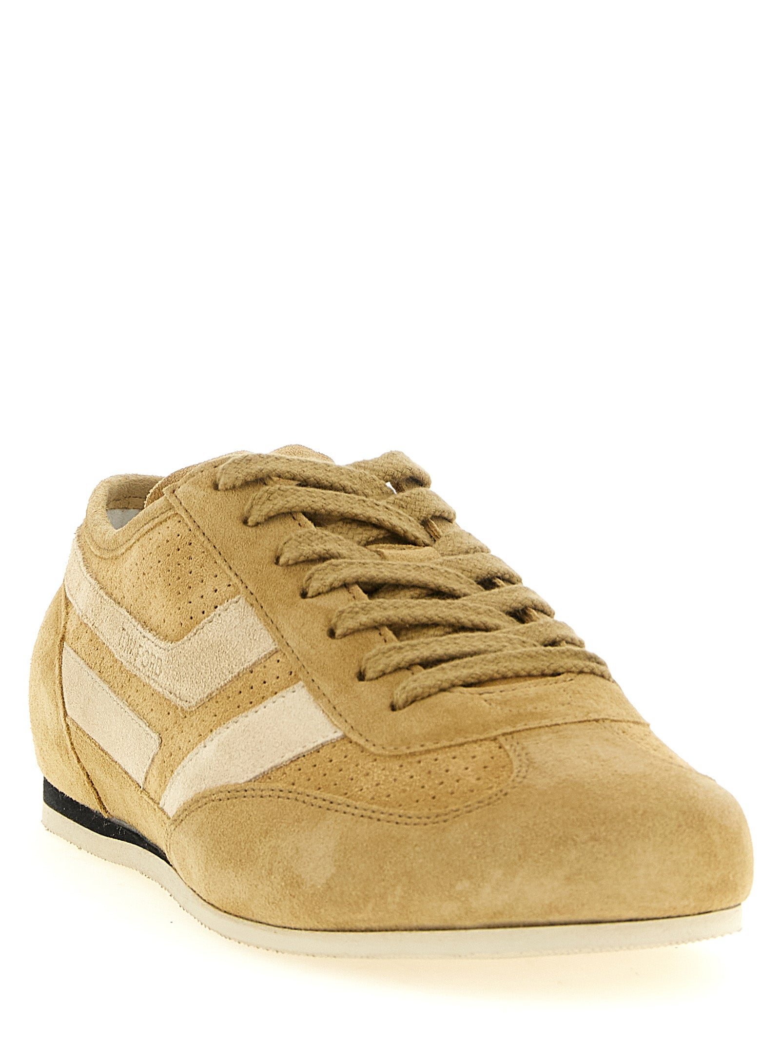 Tom Ford Beige Kalbsleder-Sneakers