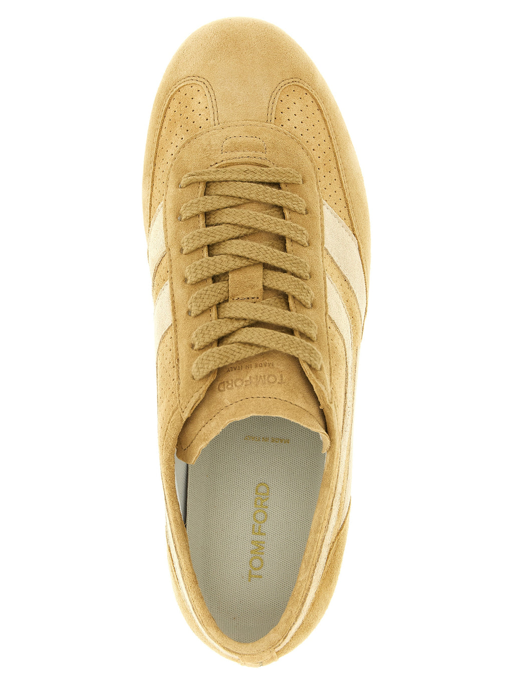 Tom Ford Beige Kalbsleder-Sneakers