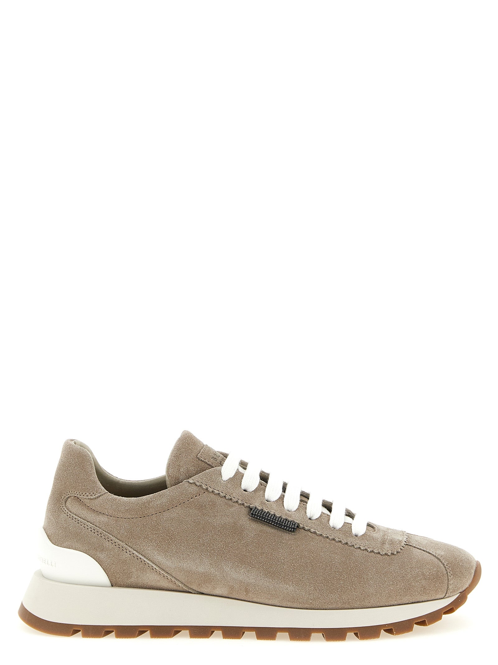 Brunello Cucinelli Beige Kalbsleder Sneaker