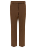 Brunello Cucinelli Braune Baumwoll-Cropped-Hose