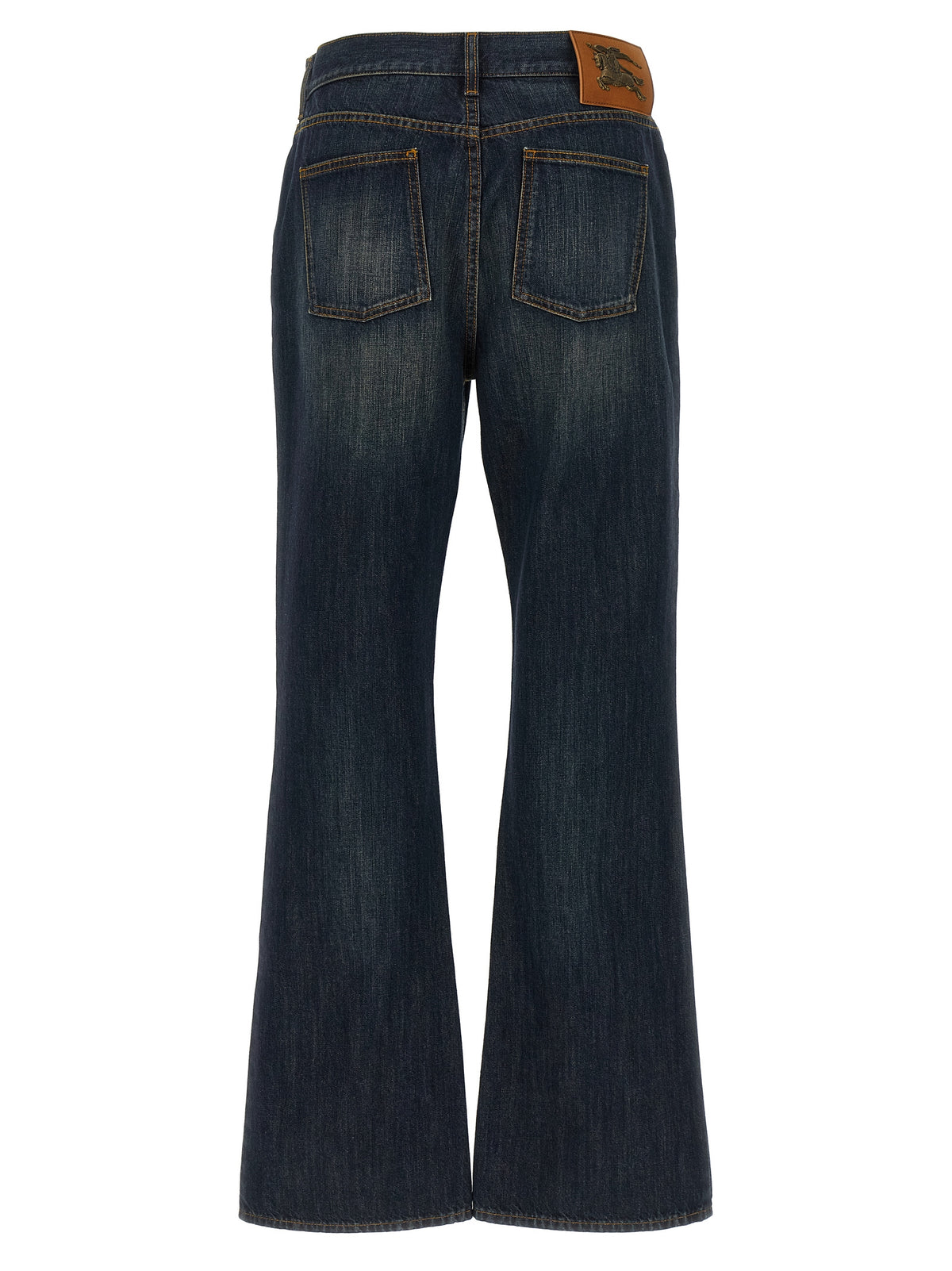 Burberry Blaue Baumwoll-Jeans mit ausgestelltem Bein