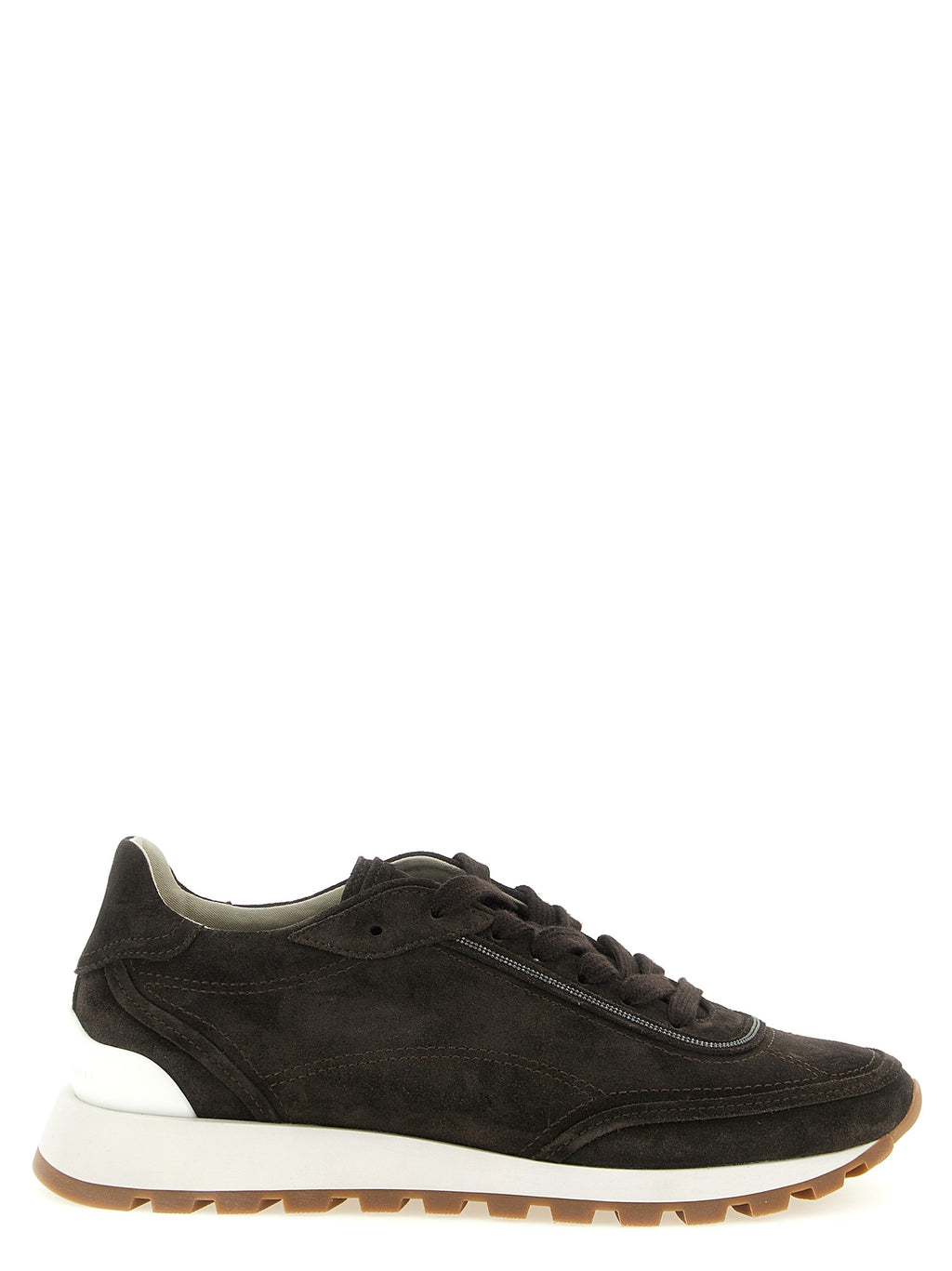 Brunello Cucinelli Braune Kalbsleder-Sneaker