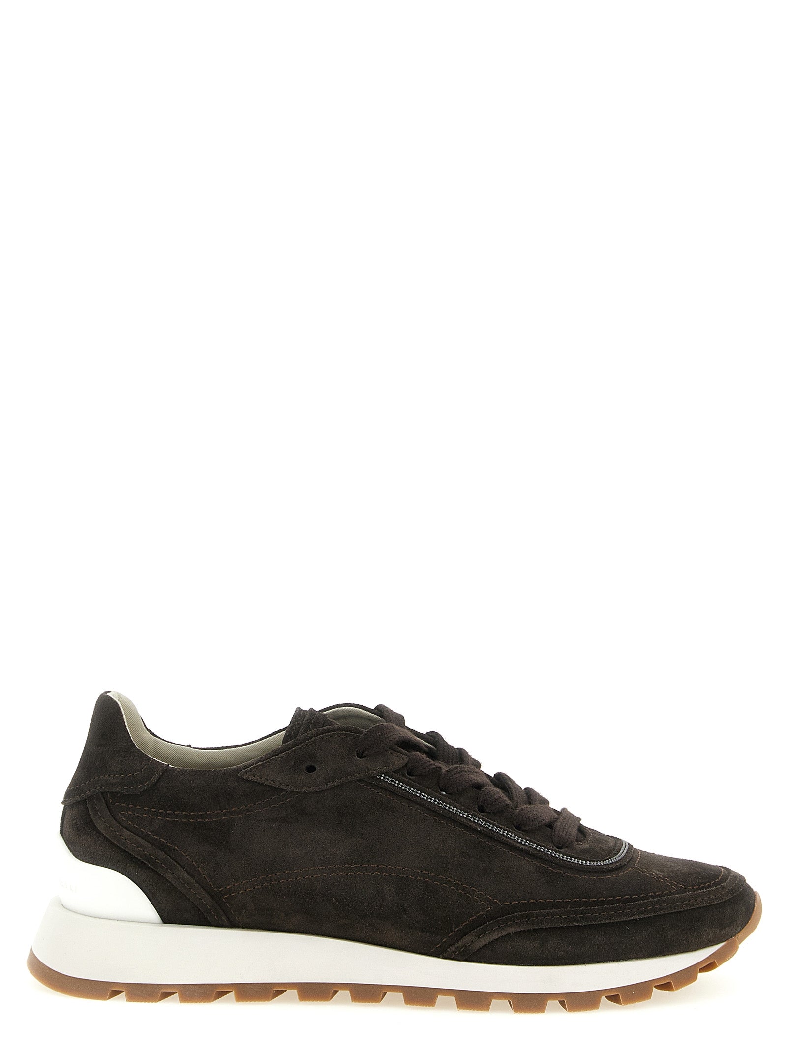Brunello Cucinelli Braune Kalbsleder-Sneaker