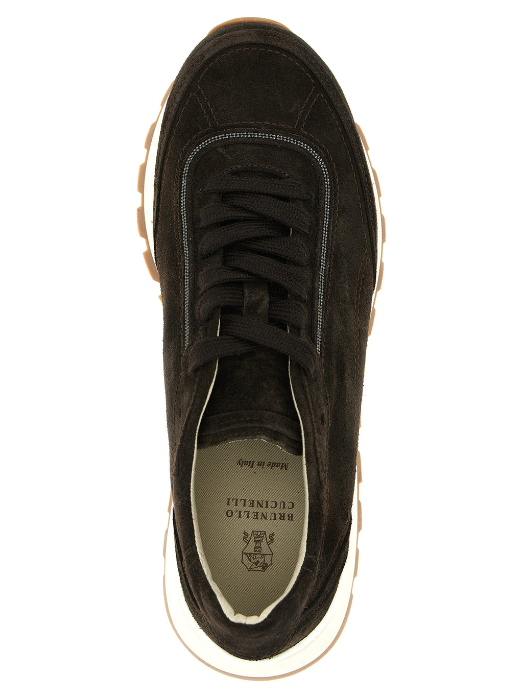 Brunello Cucinelli Braune Kalbsleder-Sneaker