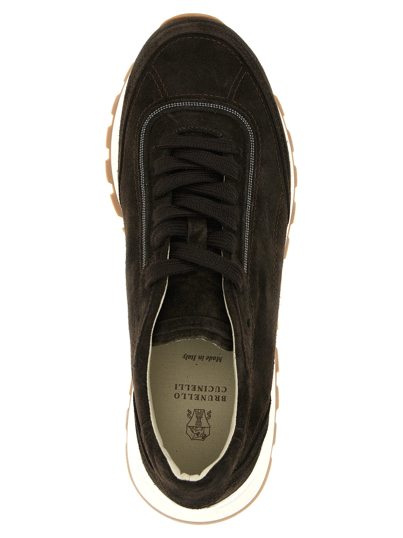 Brunello Cucinelli Braune Kalbsleder-Sneaker