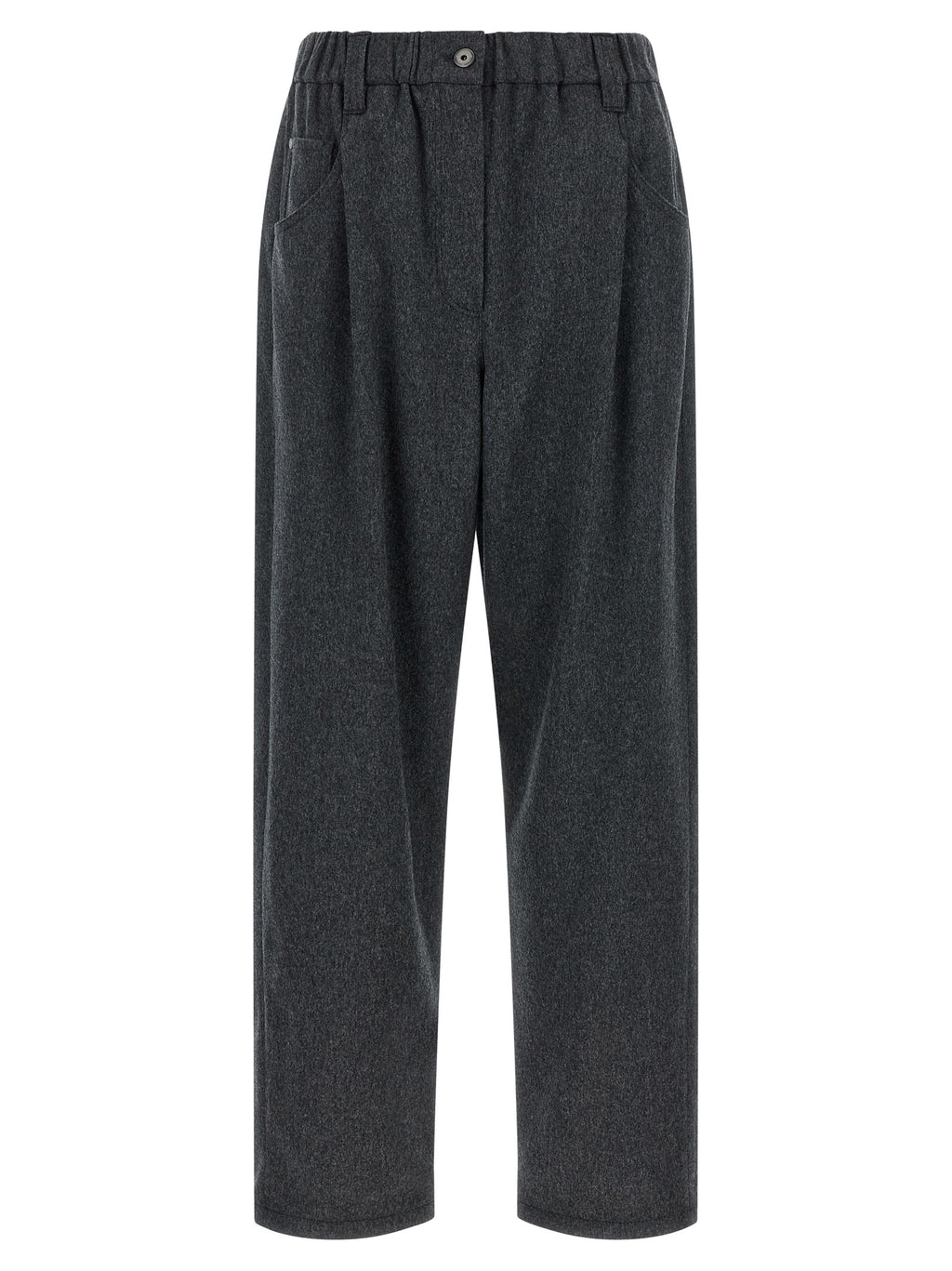 Brunello Cucinelli Graue Wollhose