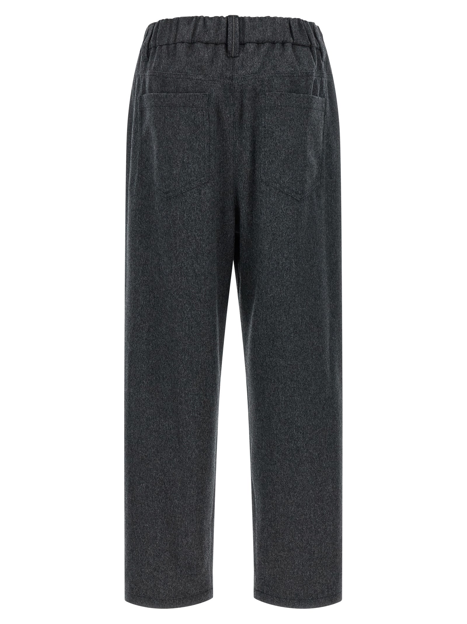 Brunello Cucinelli Graue Wollhose