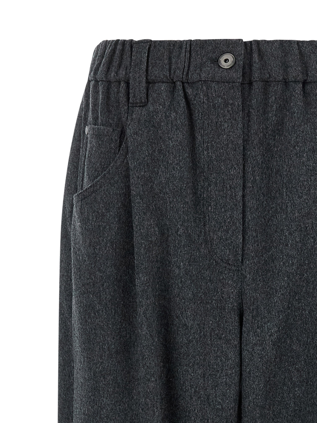 Brunello Cucinelli Graue Wollhose