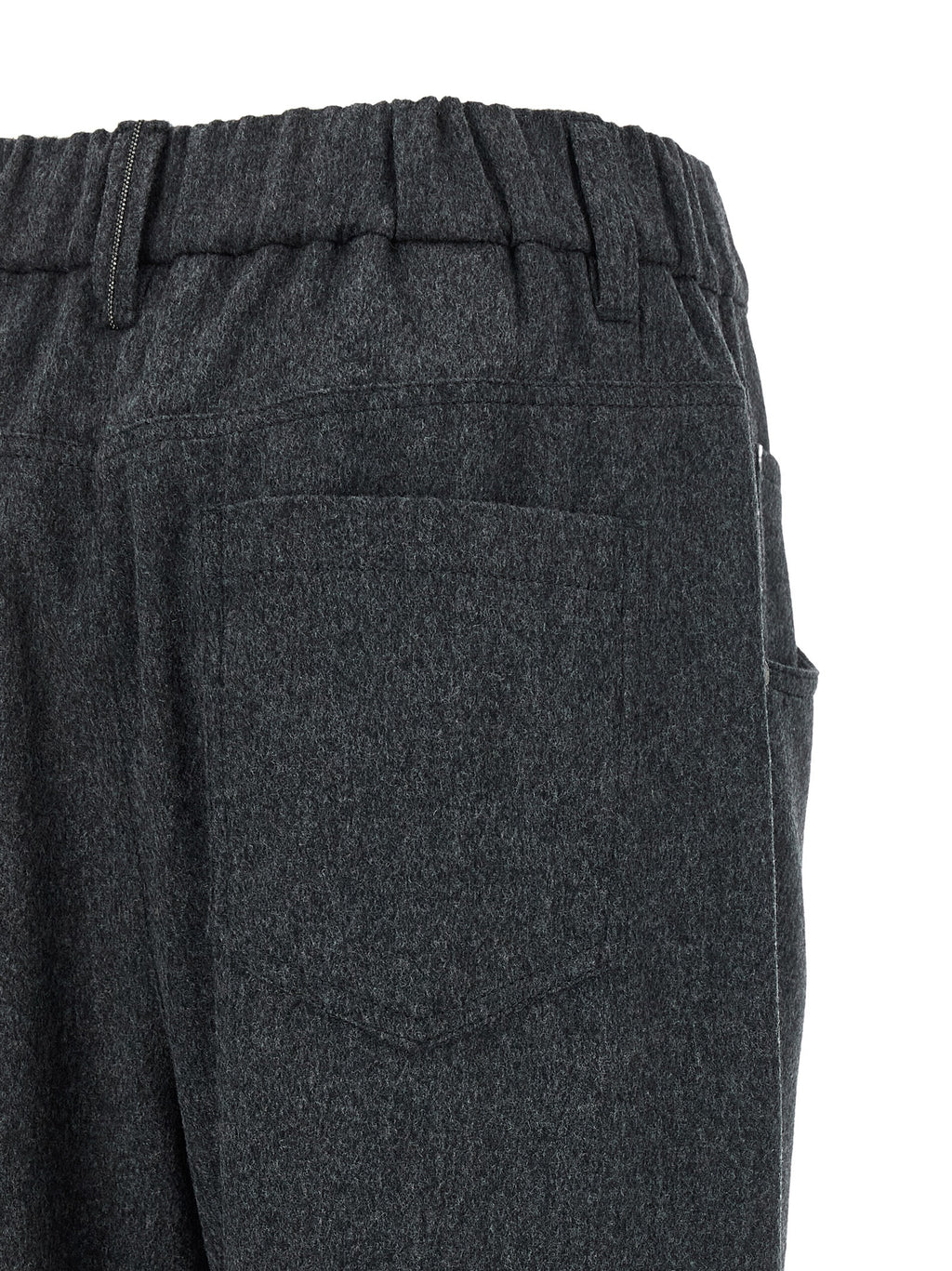 Brunello Cucinelli Graue Wollhose