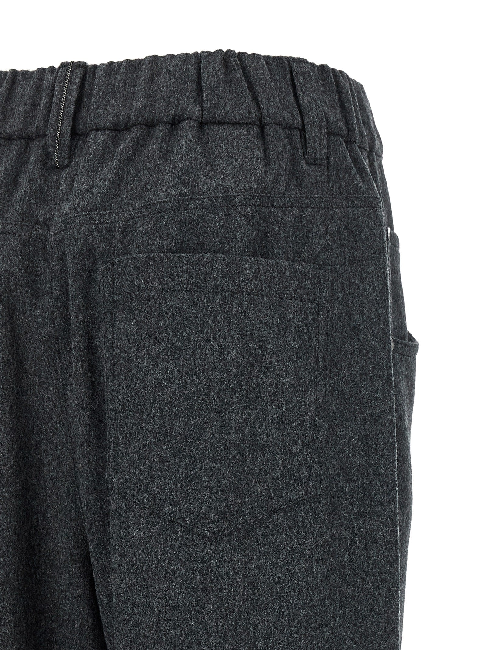 Brunello Cucinelli Graue Wollhose