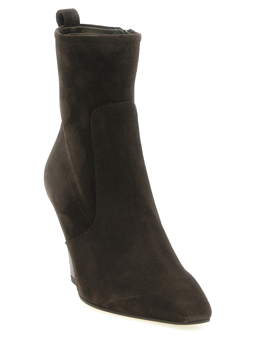 Brunello Cucinelli Ankle Boots aus braunem Kalbsleder