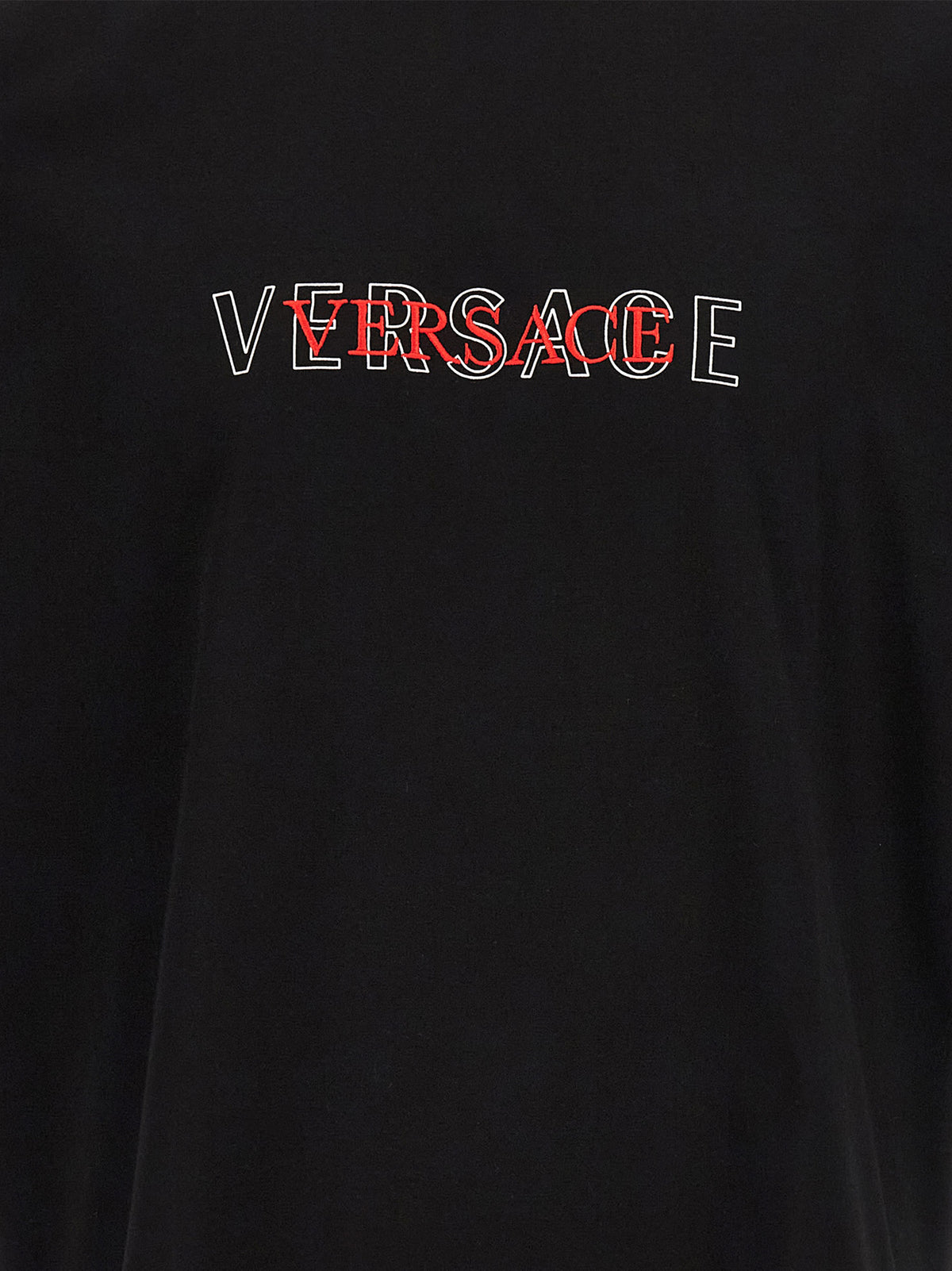 Versace Schwarzes Baumwoll-T-Shirt