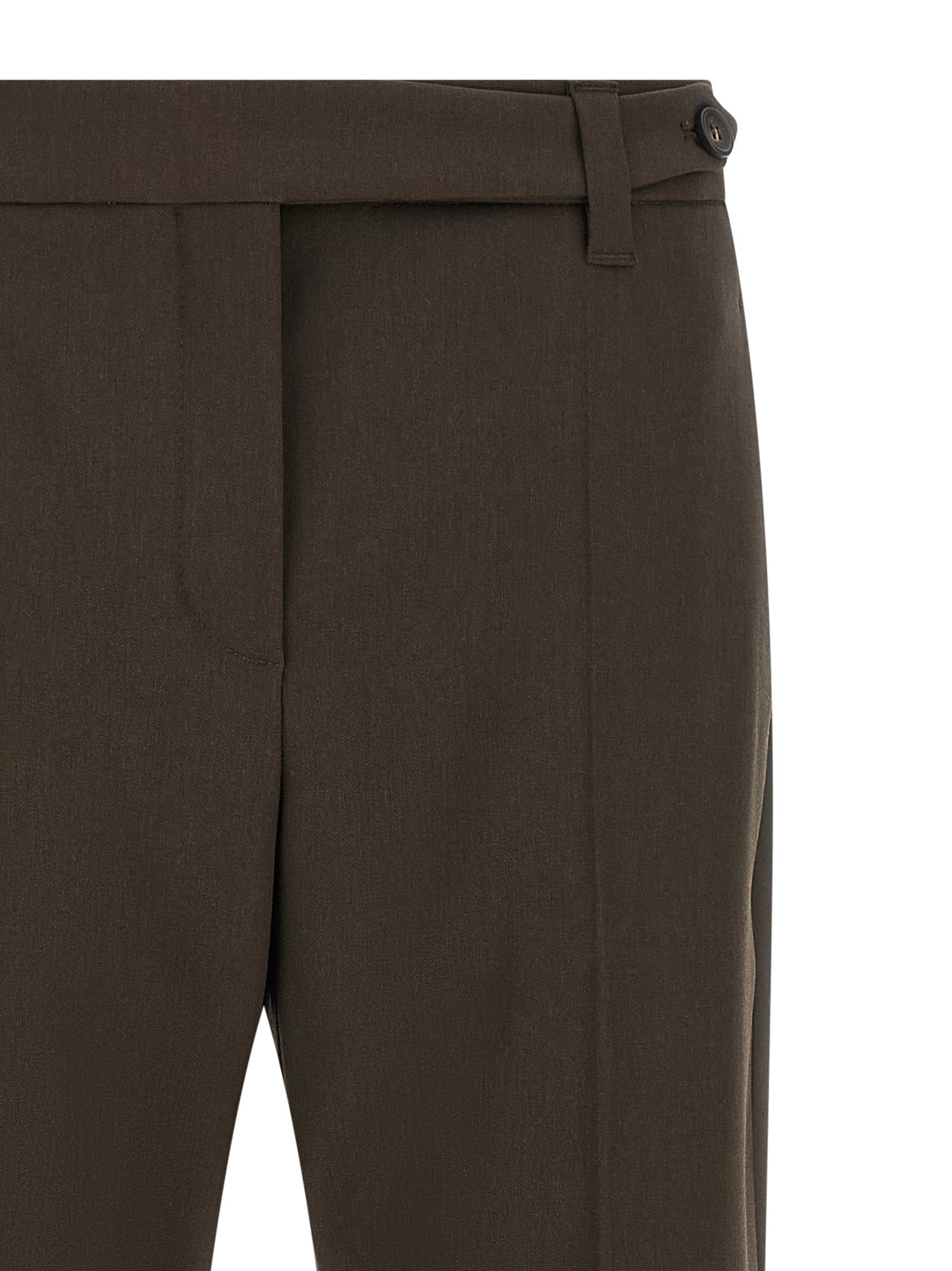 Brunello Cucinelli Braune Hose aus Schurwolle