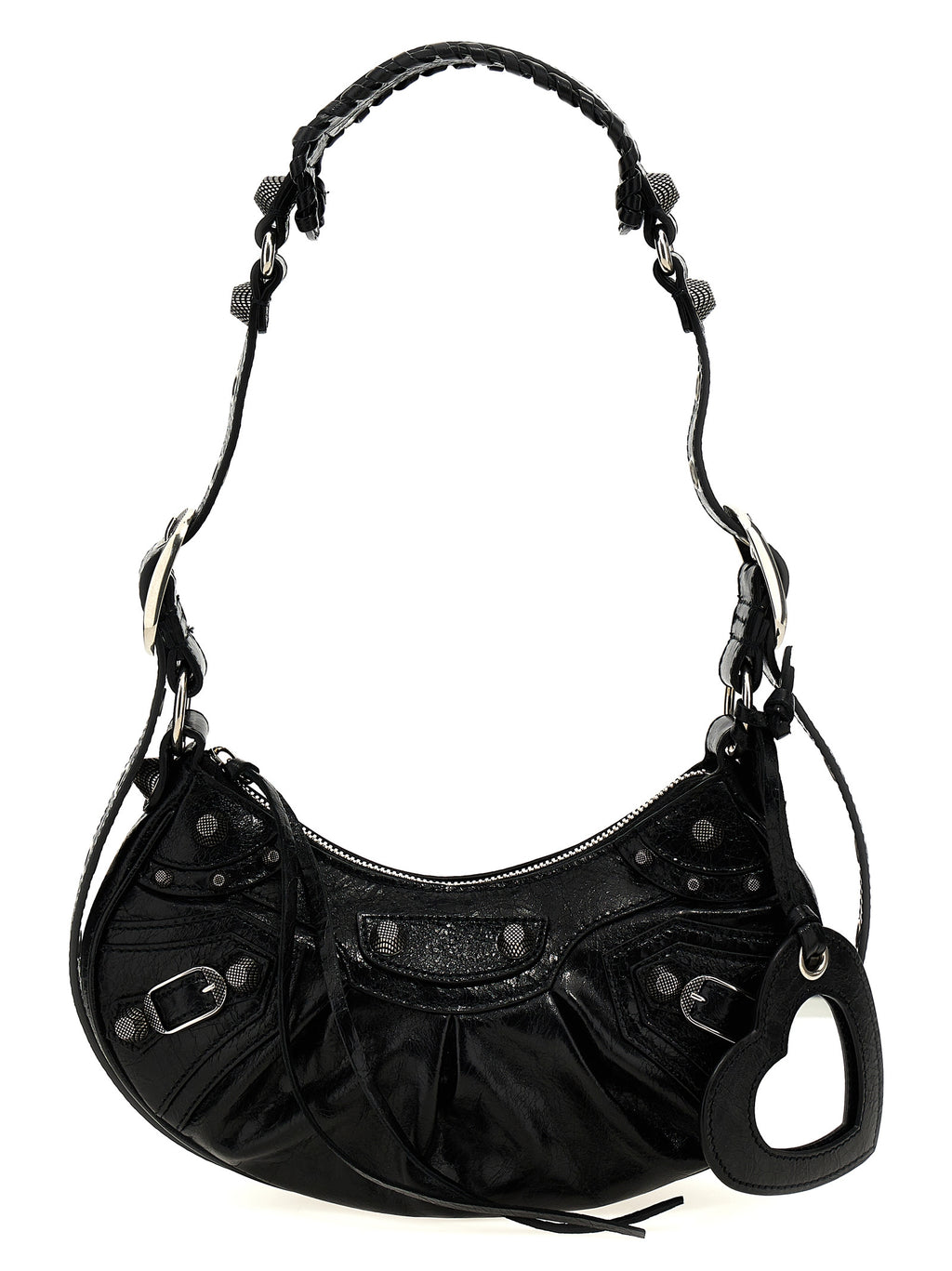 Balenciaga Schwarze Umhängetasche aus Lammleder