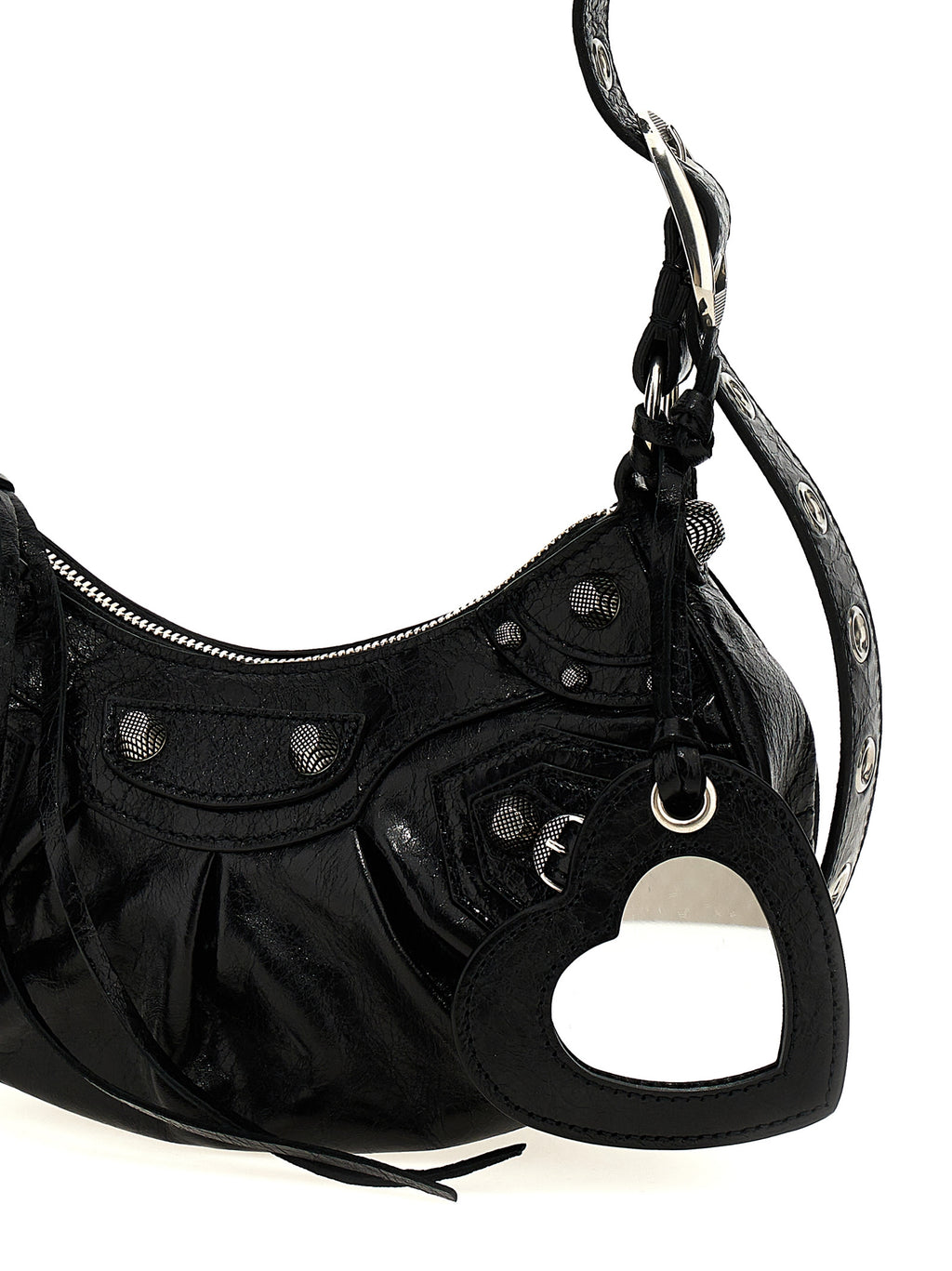 Balenciaga Schwarze Umhängetasche aus Lammleder