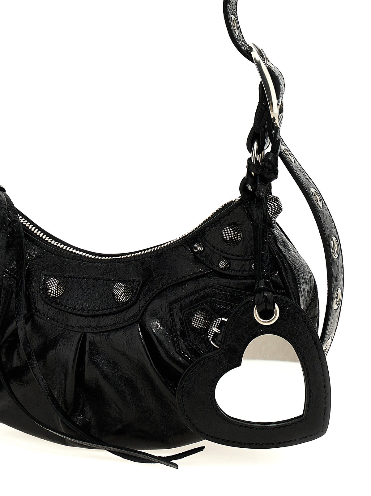 Balenciaga Schwarze Umhängetasche aus Lammleder
