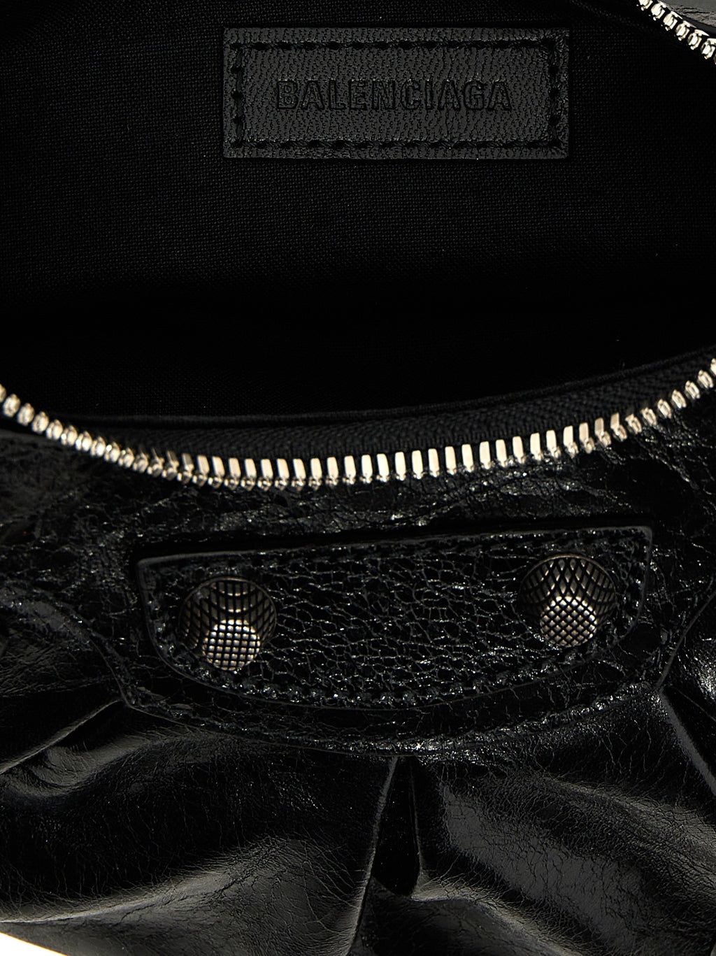 Balenciaga Schwarze Umhängetasche aus Lammleder