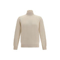 Brunello Cucinelli Beige Kaschmir-Rollkragenpullover