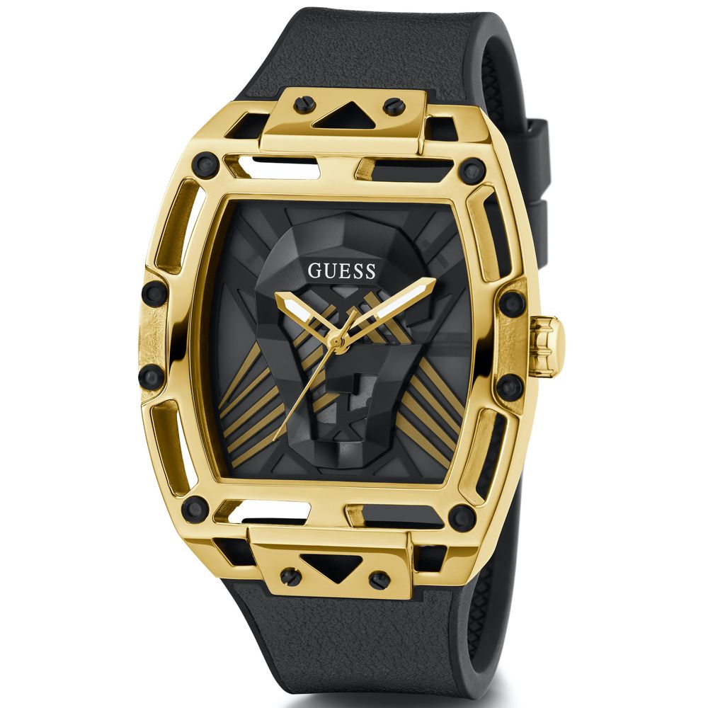 Schwarze Damen-Armbanduhr mit Synthetikarmband – Elegante Fashion Uhr
