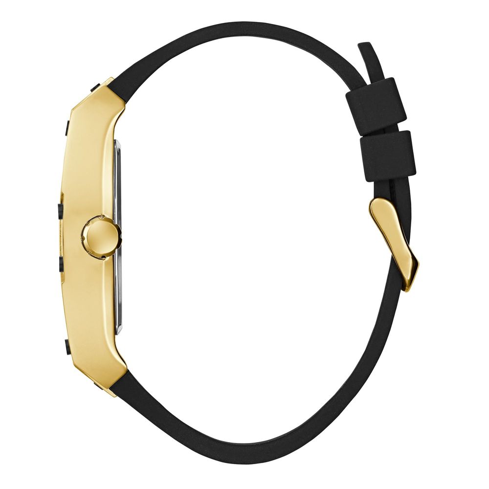 Schwarze Damen-Armbanduhr mit Synthetikarmband – Elegante Fashion Uhr