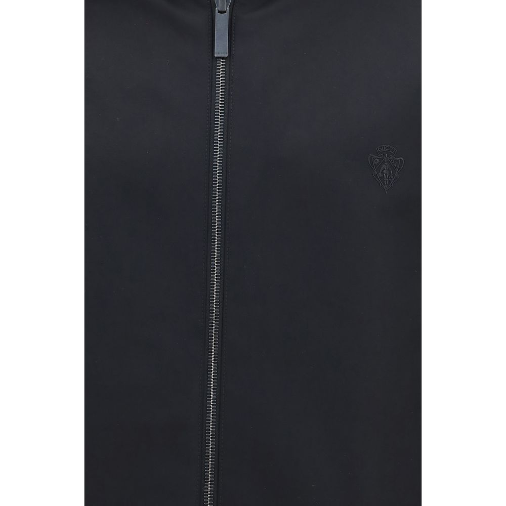 Gucci Schwarzer Bomber aus Polyester