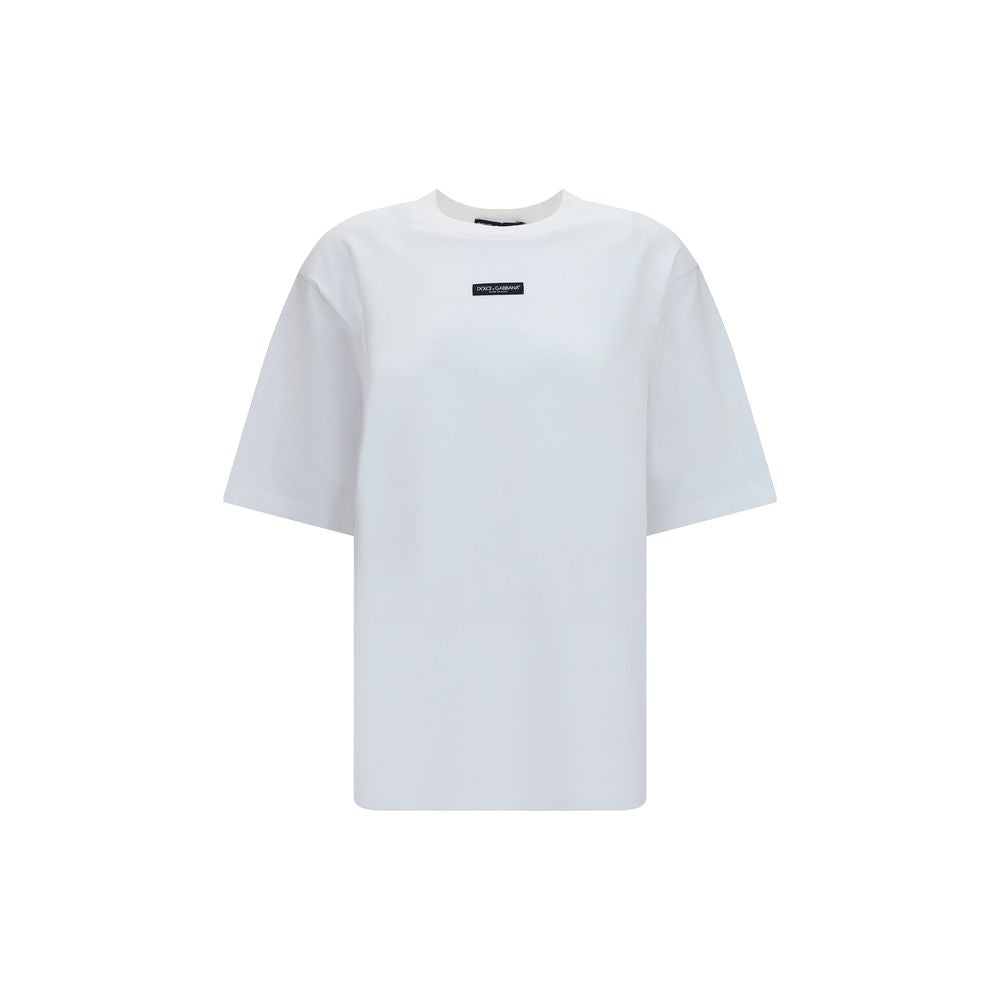 Dolce&Gabbana-Weißes Baumwoll-T-Shirt