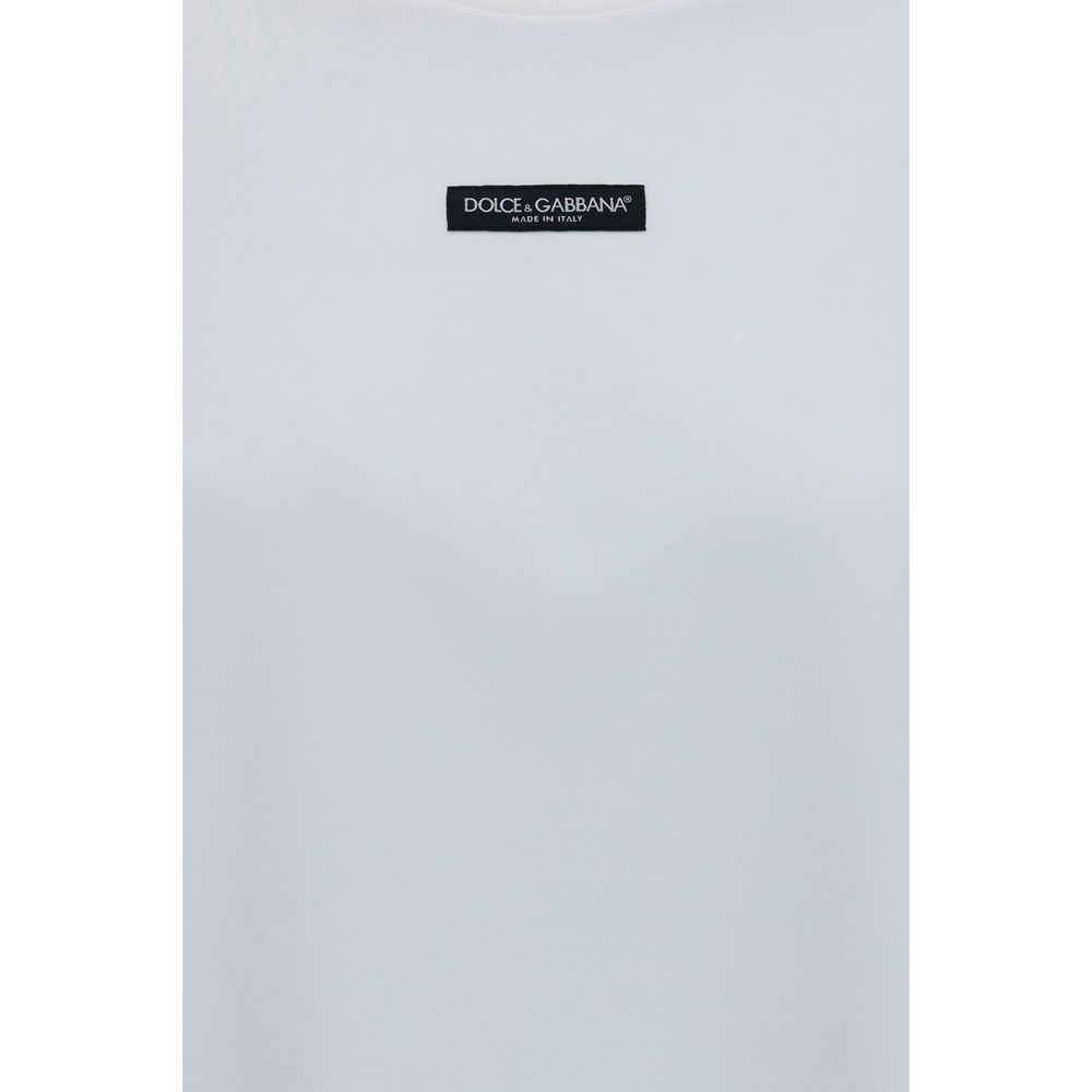 Dolce&Gabbana-Weißes Baumwoll-T-Shirt