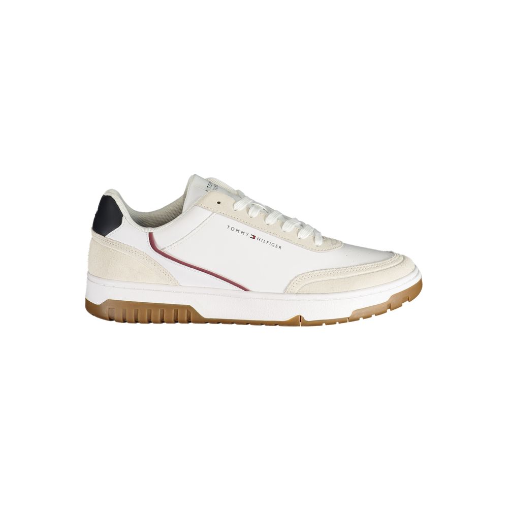 Tommy Hilfiger Herren-Sneaker aus weißem Polyurethan