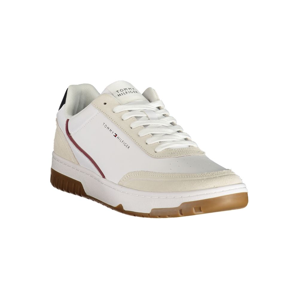 Tommy Hilfiger Herren-Sneaker aus weißem Polyurethan
