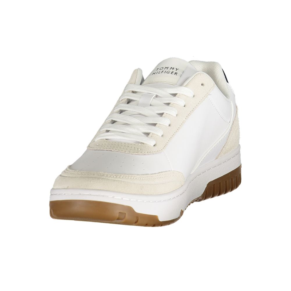 Tommy Hilfiger Herren-Sneaker aus weißem Polyurethan