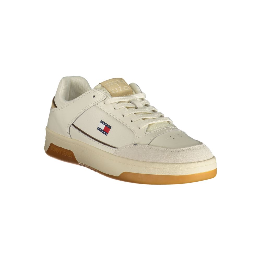 Tommy Hilfiger Herren-Sneaker aus weißem Polyurethan