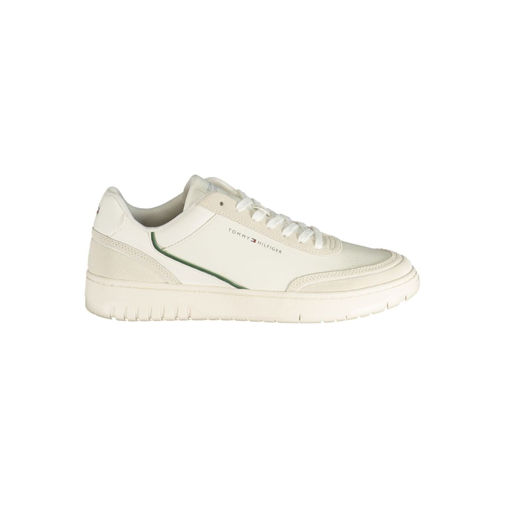 Tommy Hilfiger Herren-Sneaker aus weißem Polyurethan