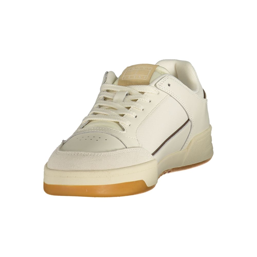 Tommy Hilfiger Herren-Sneaker aus weißem Polyurethan