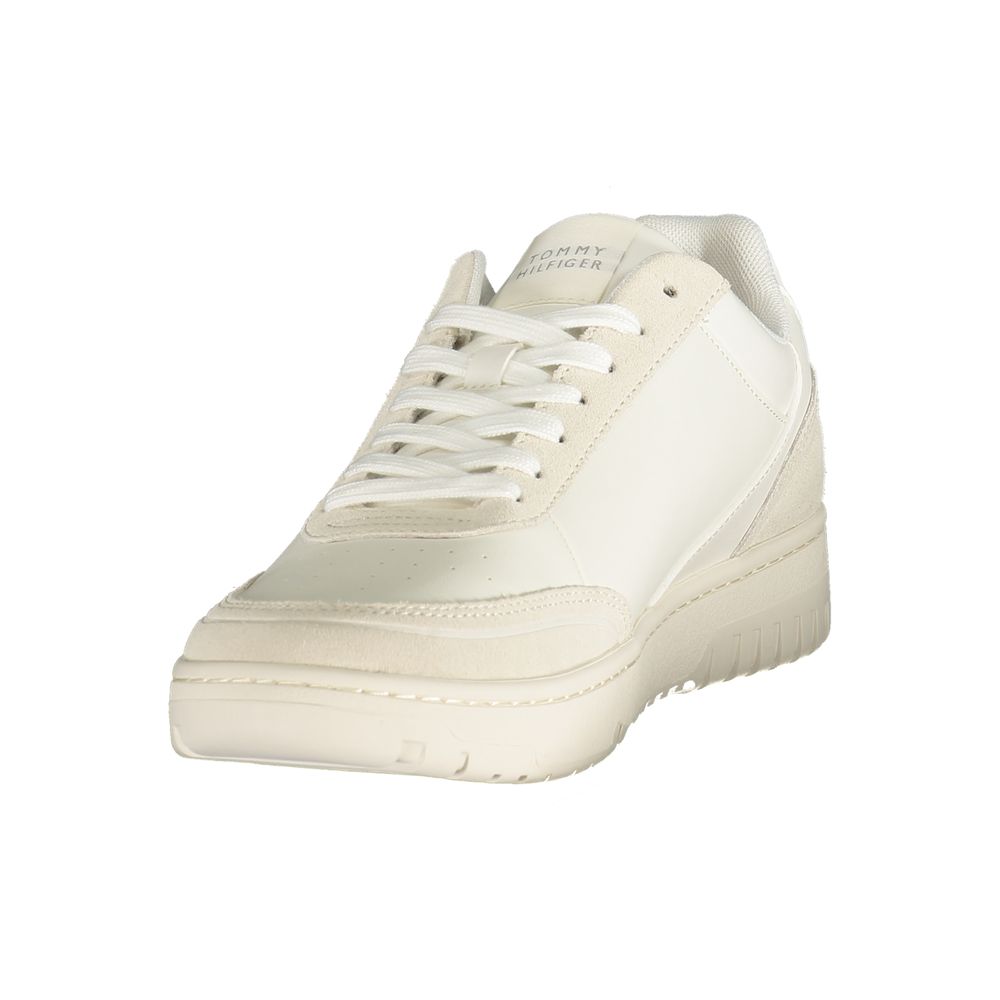 Tommy Hilfiger Herren-Sneaker aus weißem Polyurethan