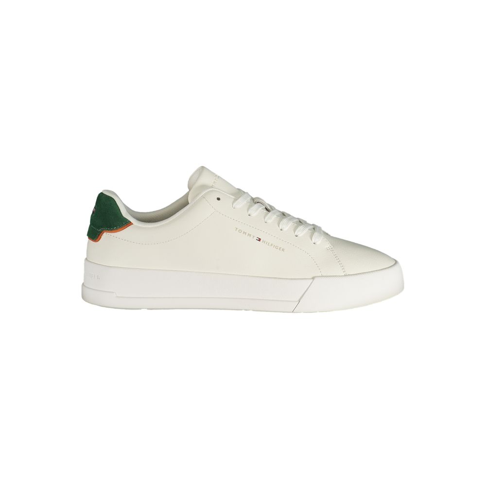 Tommy Hilfiger Herren-Sneaker aus weißem Polyurethan