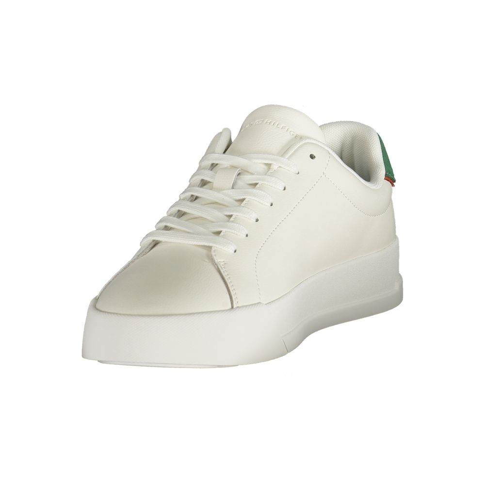 Tommy Hilfiger Herren-Sneaker aus weißem Polyurethan