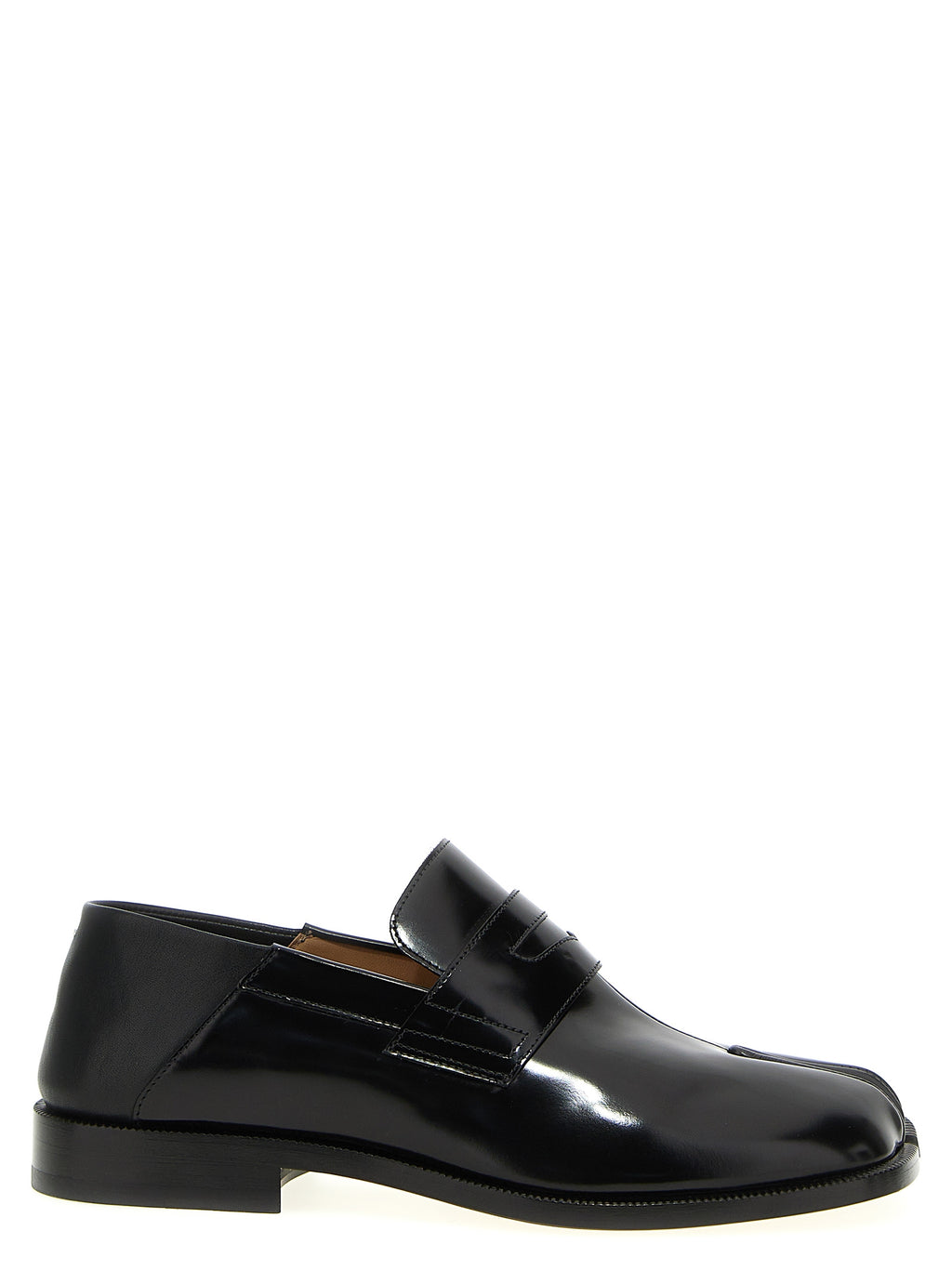 Maison Margiela Schwarze Loafer aus Kalbsleder zum Hineinschlüpfen