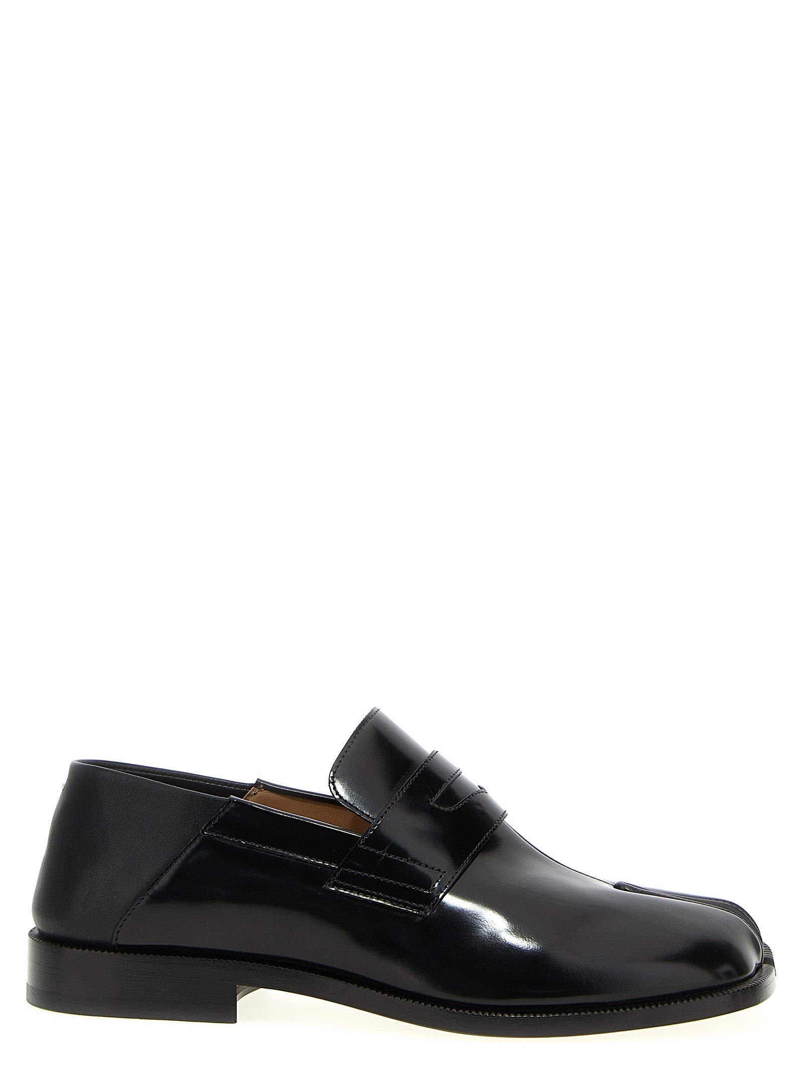 Maison Margiela Schwarze Loafer aus Kalbsleder zum Hineinschlüpfen