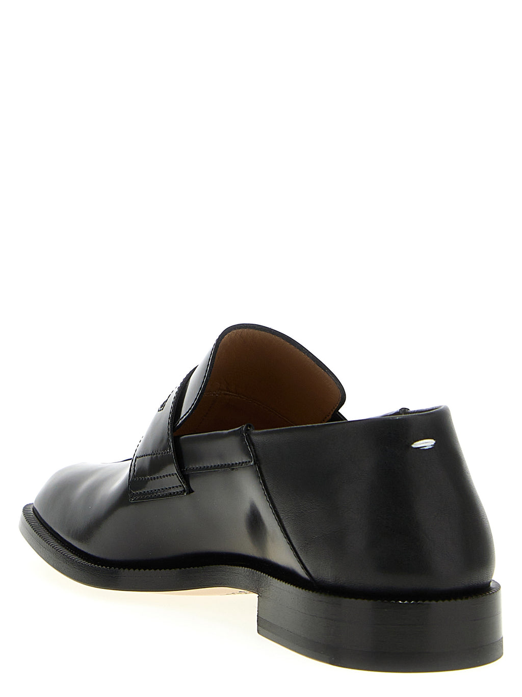 Maison Margiela Schwarze Loafer aus Kalbsleder zum Hineinschlüpfen