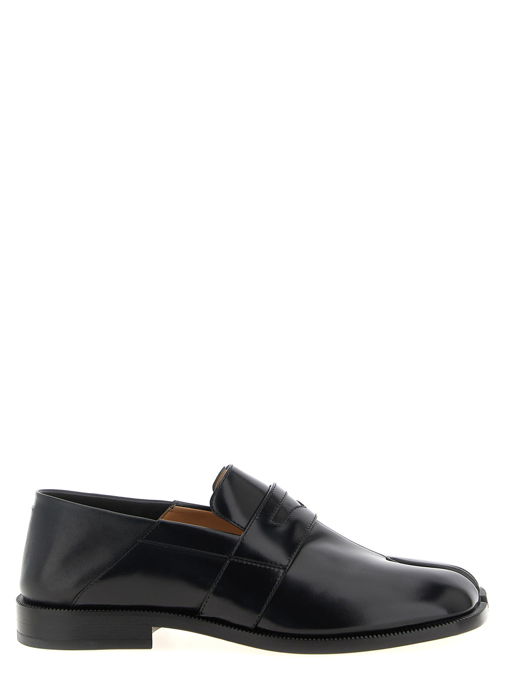 Maison Margiela Schwarze Loafer aus Kalbsleder zum Hineinschlüpfen
