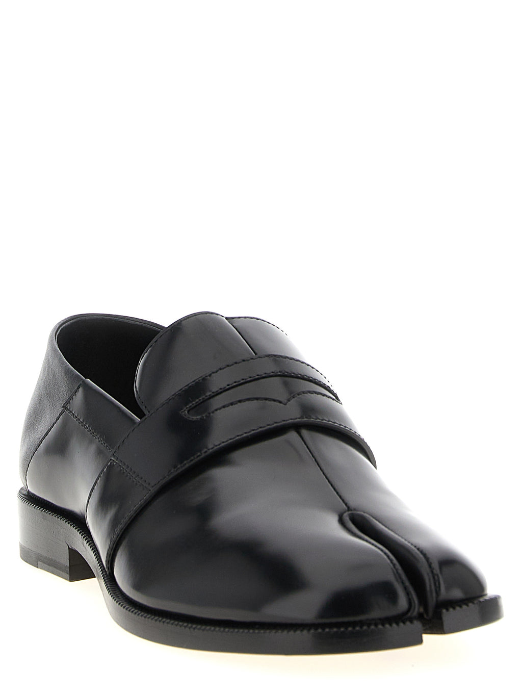 Maison Margiela Schwarze Loafer aus Kalbsleder zum Hineinschlüpfen