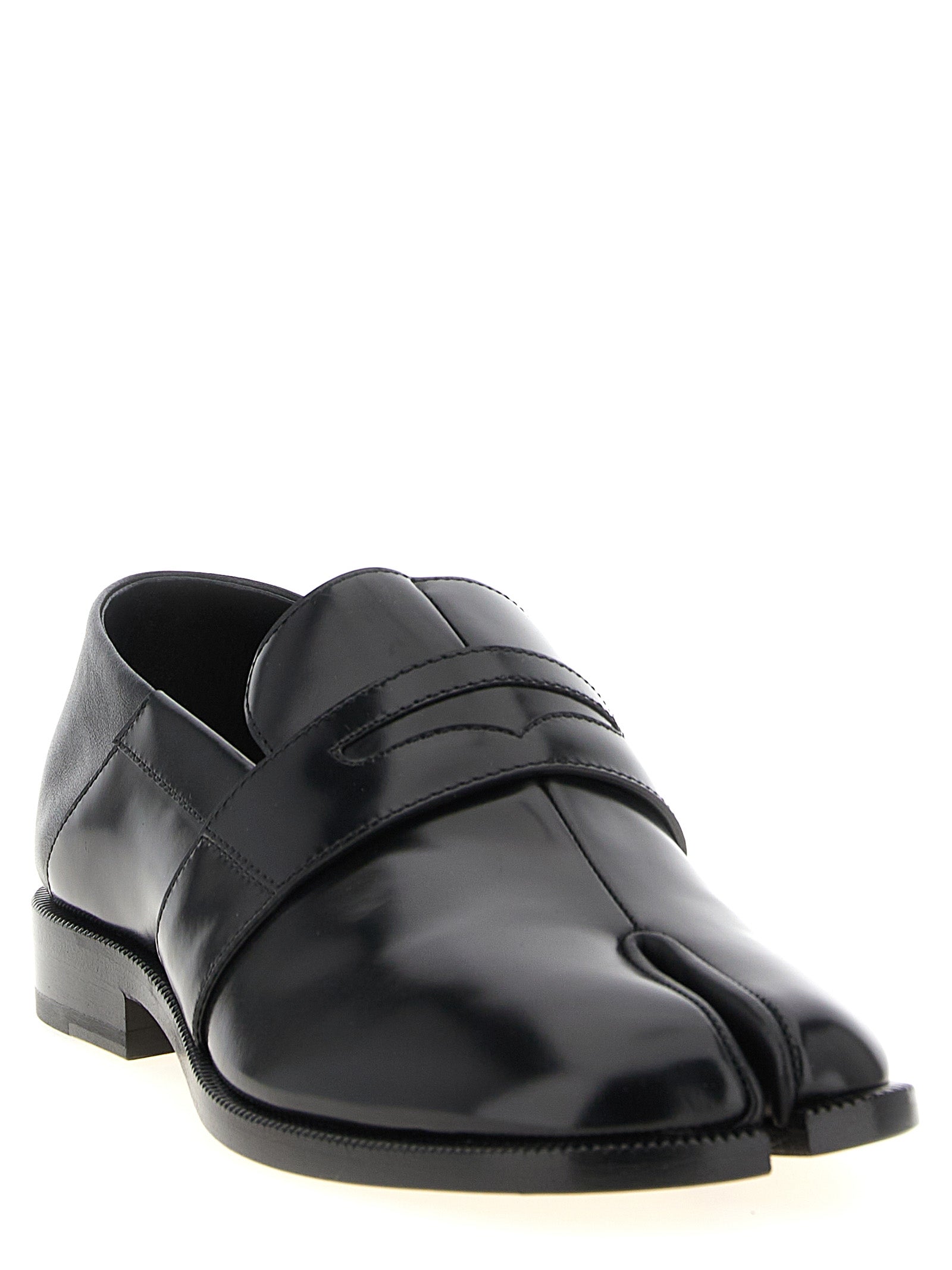 Maison Margiela Schwarze Loafer aus Kalbsleder zum Hineinschlüpfen