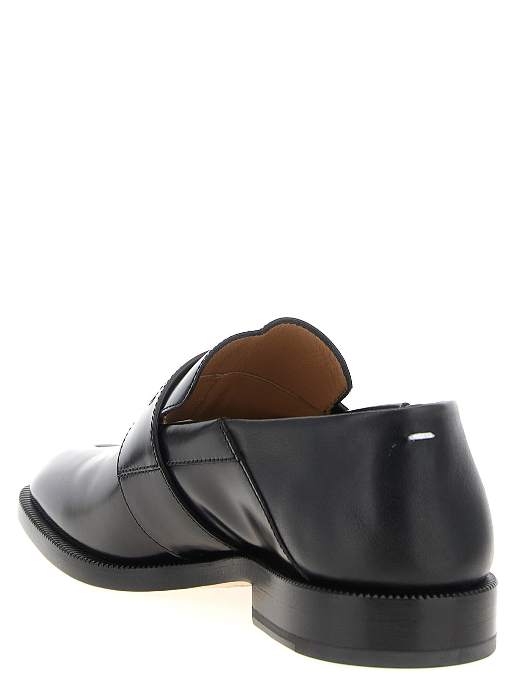 Maison Margiela Schwarze Loafer aus Kalbsleder zum Hineinschlüpfen