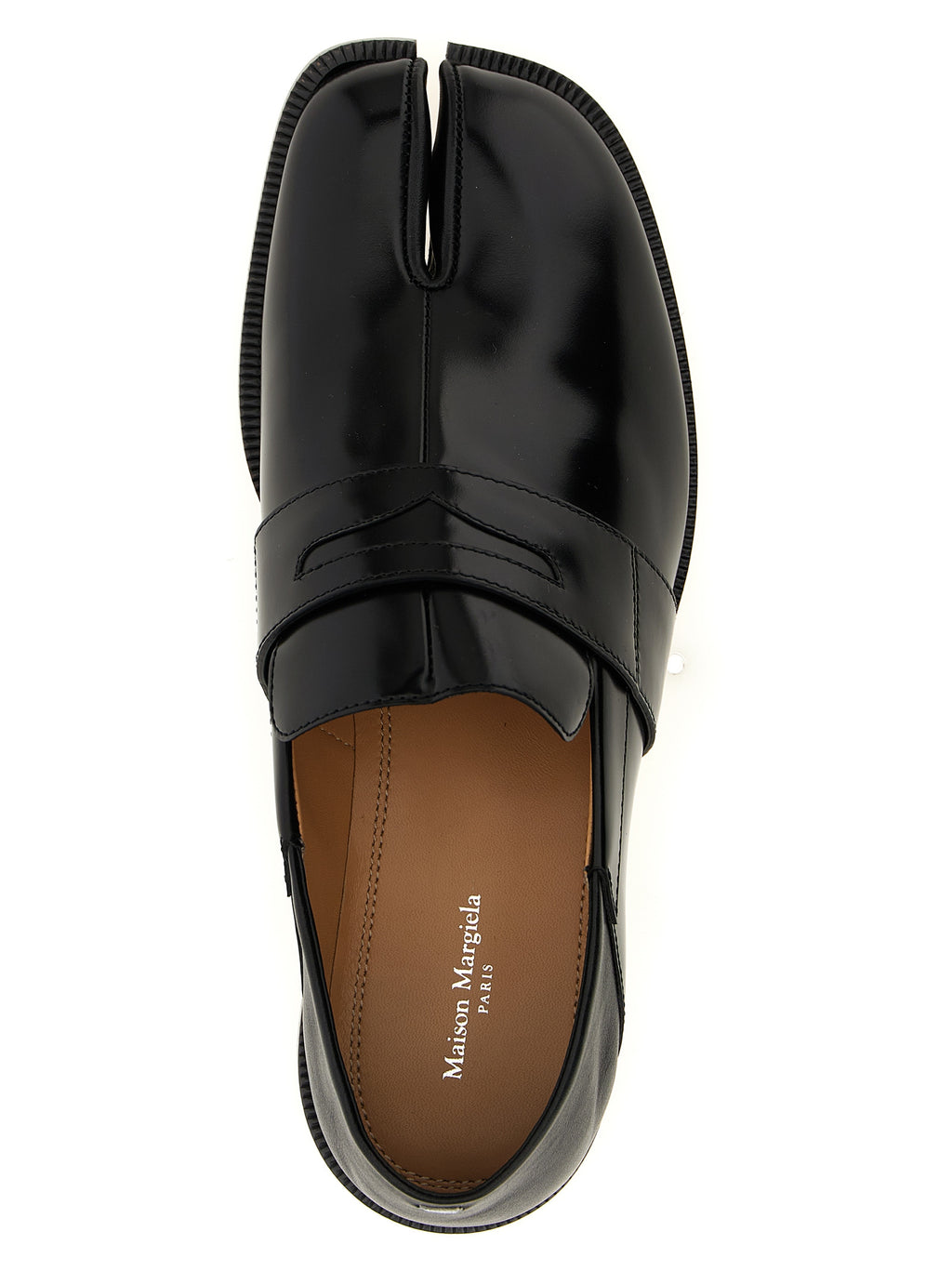 Maison Margiela Schwarze Loafer aus Kalbsleder zum Hineinschlüpfen
