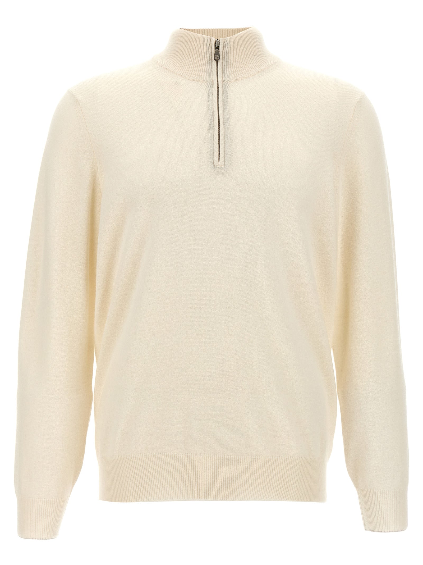 Brunello Cucinelli Weicher Kaschmir-Cardigan in Weiß