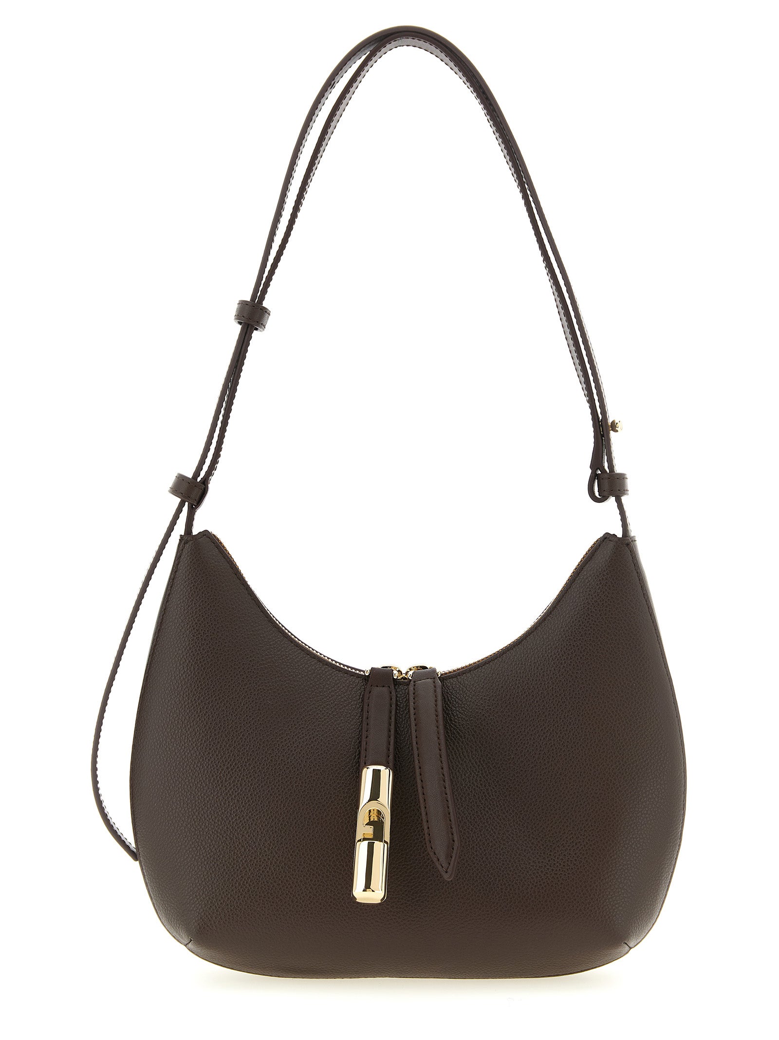 Furla Braunes Kalbsleder Damen Crossbody Tasche